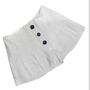 Lush linen shorts medium‎ cream beige